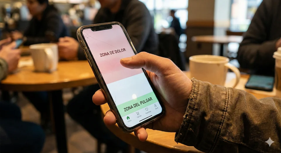 Barra de navegación inferior (thumb bar)